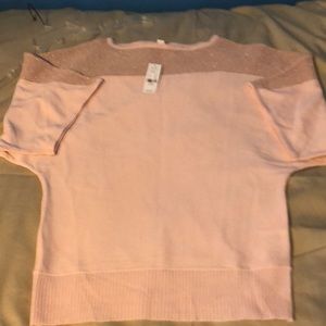 Pink Short-Sleeved Sweater